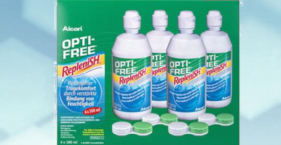 OPTI FREE RepleniSH 4er Box (4X 300ml  inkl. 4 Behälter)